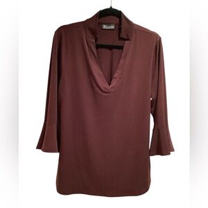 New York & Company Purple Women's Blouse Size L